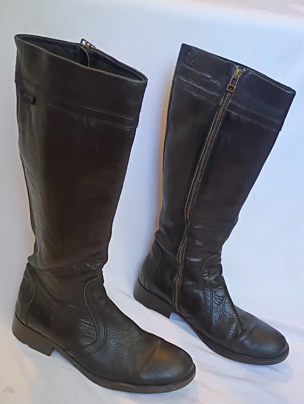 Camper Women's Tall Black Leather Riding Boot